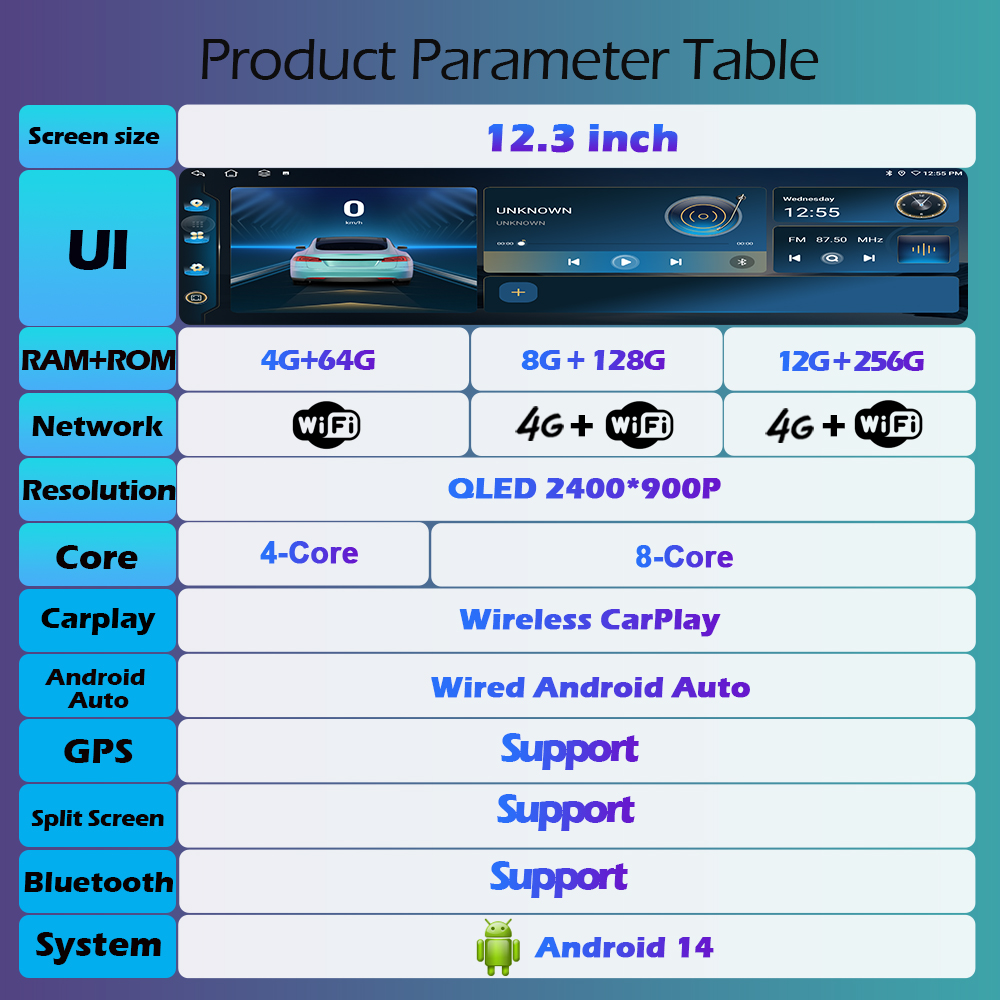 12.3inch QLED 2400*900P Wirele - Cr Touch review and price