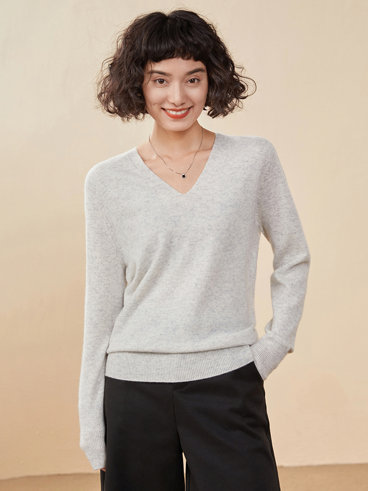 Cashmere V Neck Pullover Sweat - Resin Vat review and price