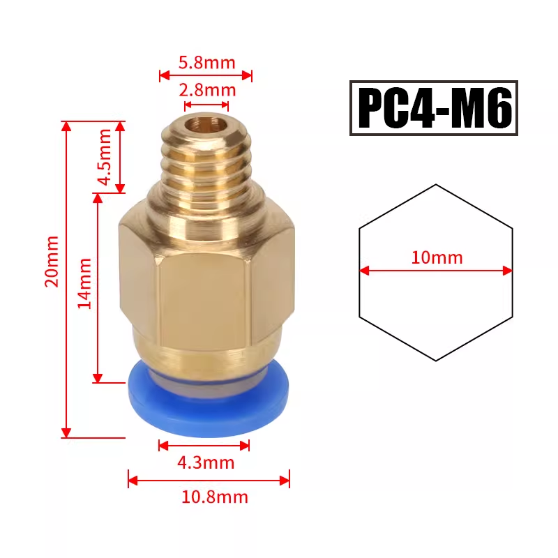 10pcs/lot PC4-M10 Pneumatic Co - Filament 1.75 review and price