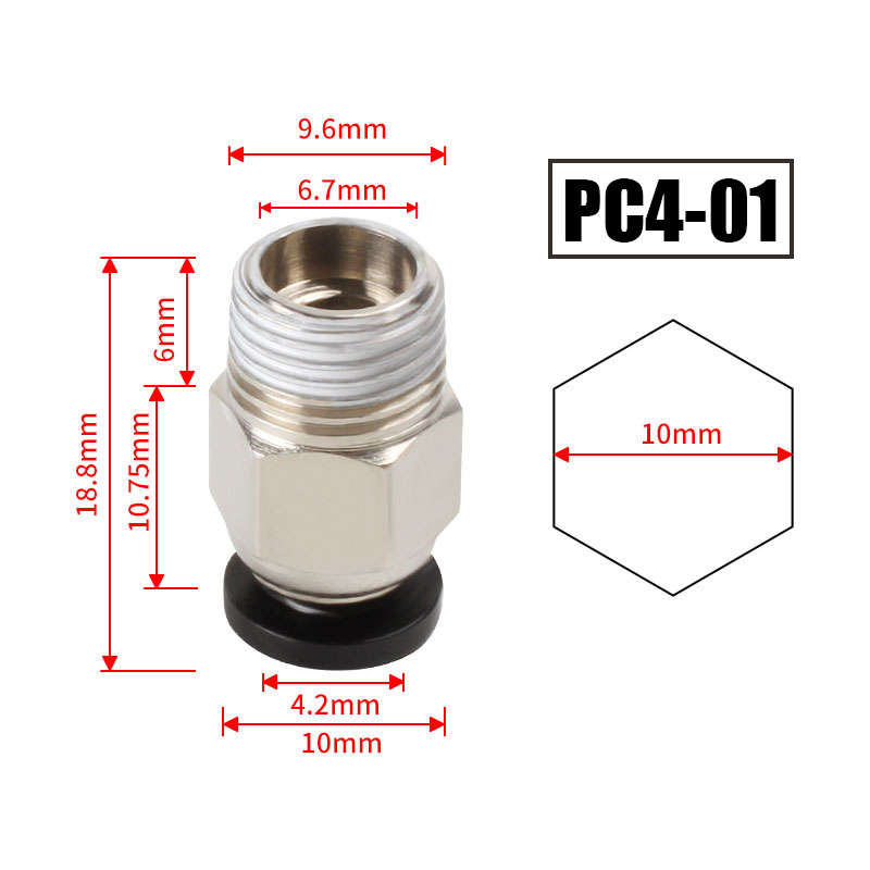 10pcs/lot PC4-M10 Pneumatic Co - Filament 1.75 review and price