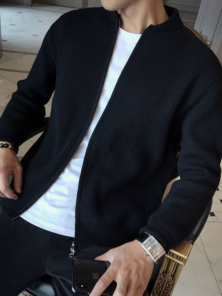 Men's Knitted Cardigan Sweater - Resin Vat review and price