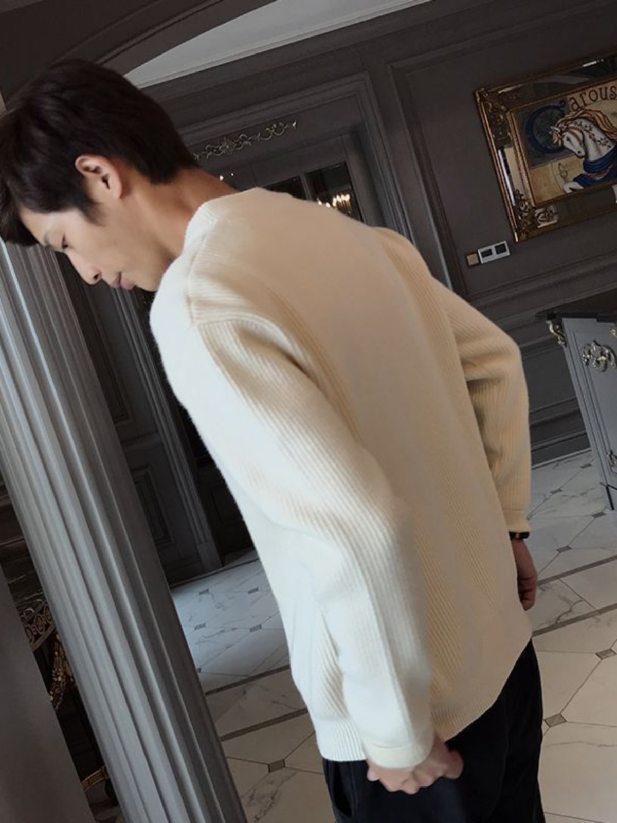 Men's Knitted Cardigan Sweater - Resin Vat review and price