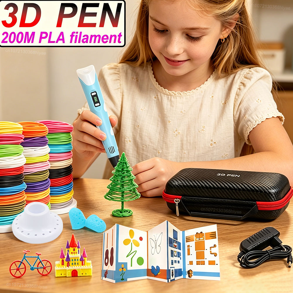New Children's 3D Pen with LCD - Pla Filament review and price