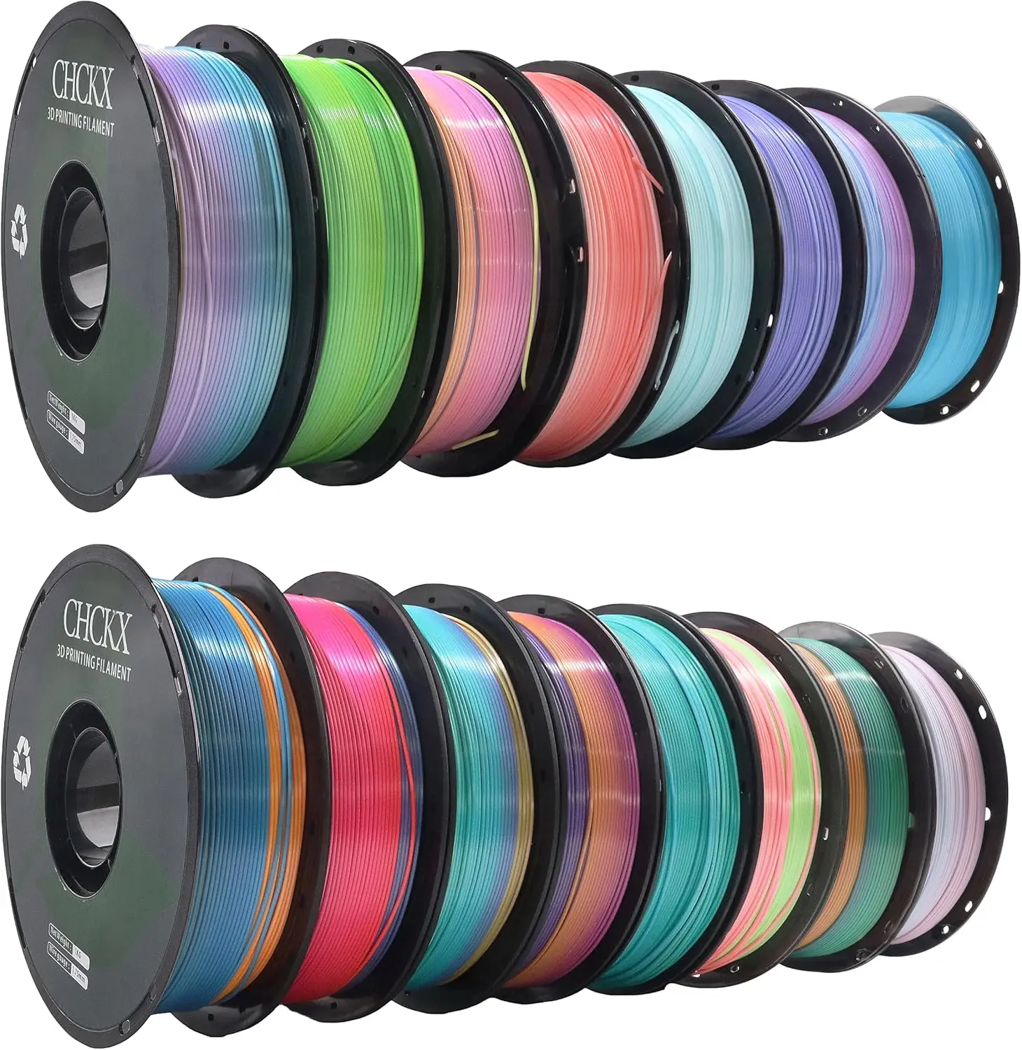 US Warehouse16 Pack Silk Rainb - Pla Filament review and price