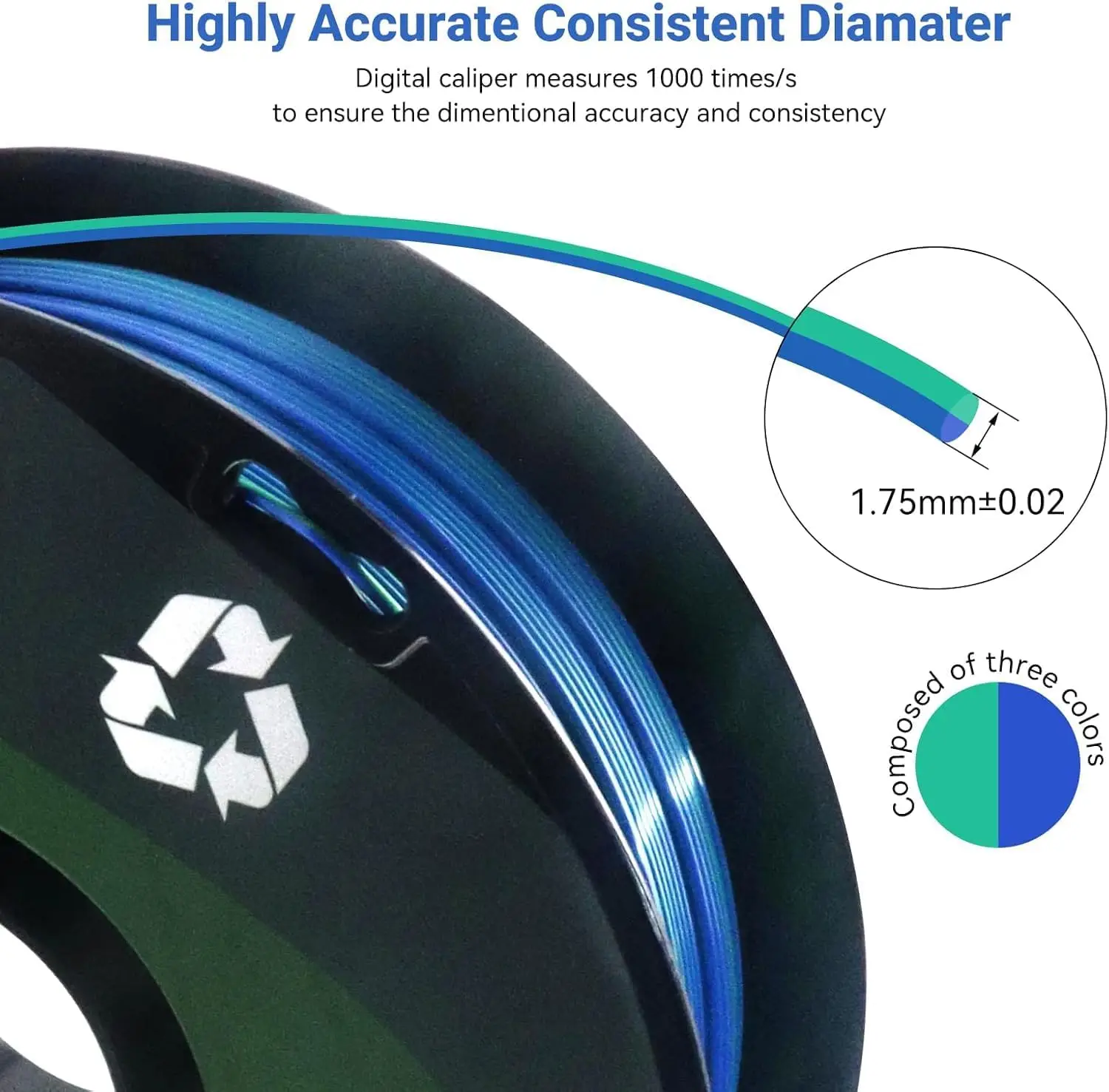 US Warehouse16 Pack Silk Rainb - Pla Filament review and price