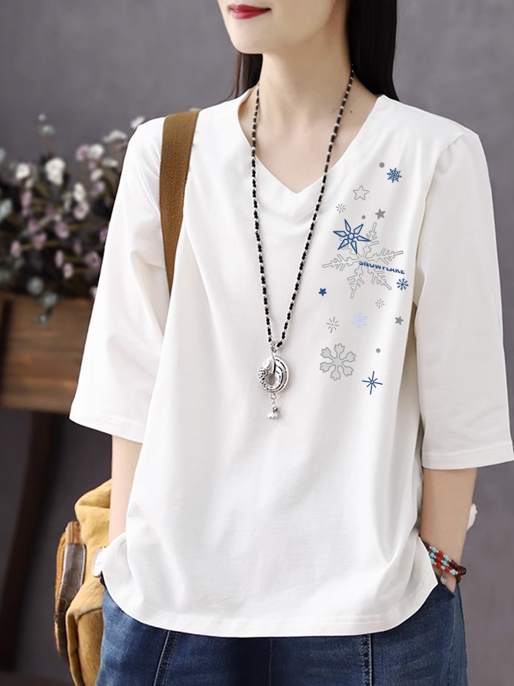 Pure Cotton V-Neck 3/4 Sleeve  - Resin Vat review and price