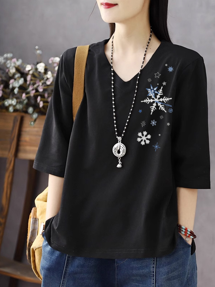Pure Cotton V-Neck 3/4 Sleeve  - Resin Vat review and price