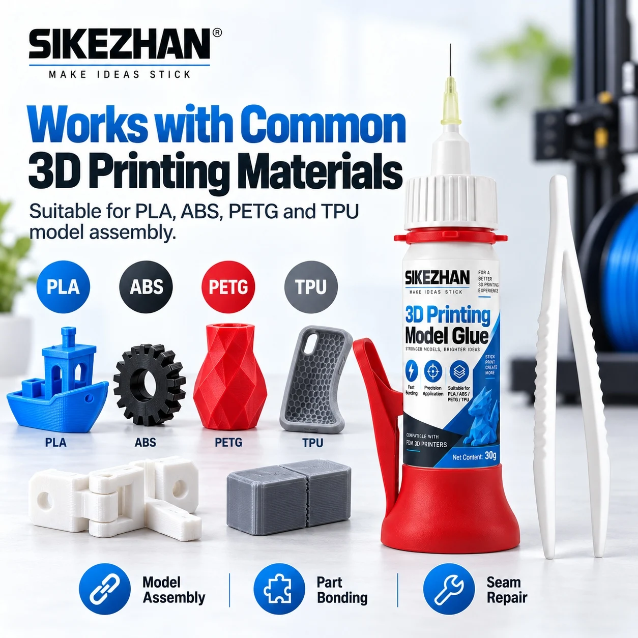 SIKEZHAN 3D Printer Glue 30g M - 3D Printer Stand review and price