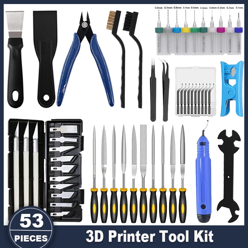 3D Printer Tools Kit, 53pcs 3D - 3D Printer Stand review and price