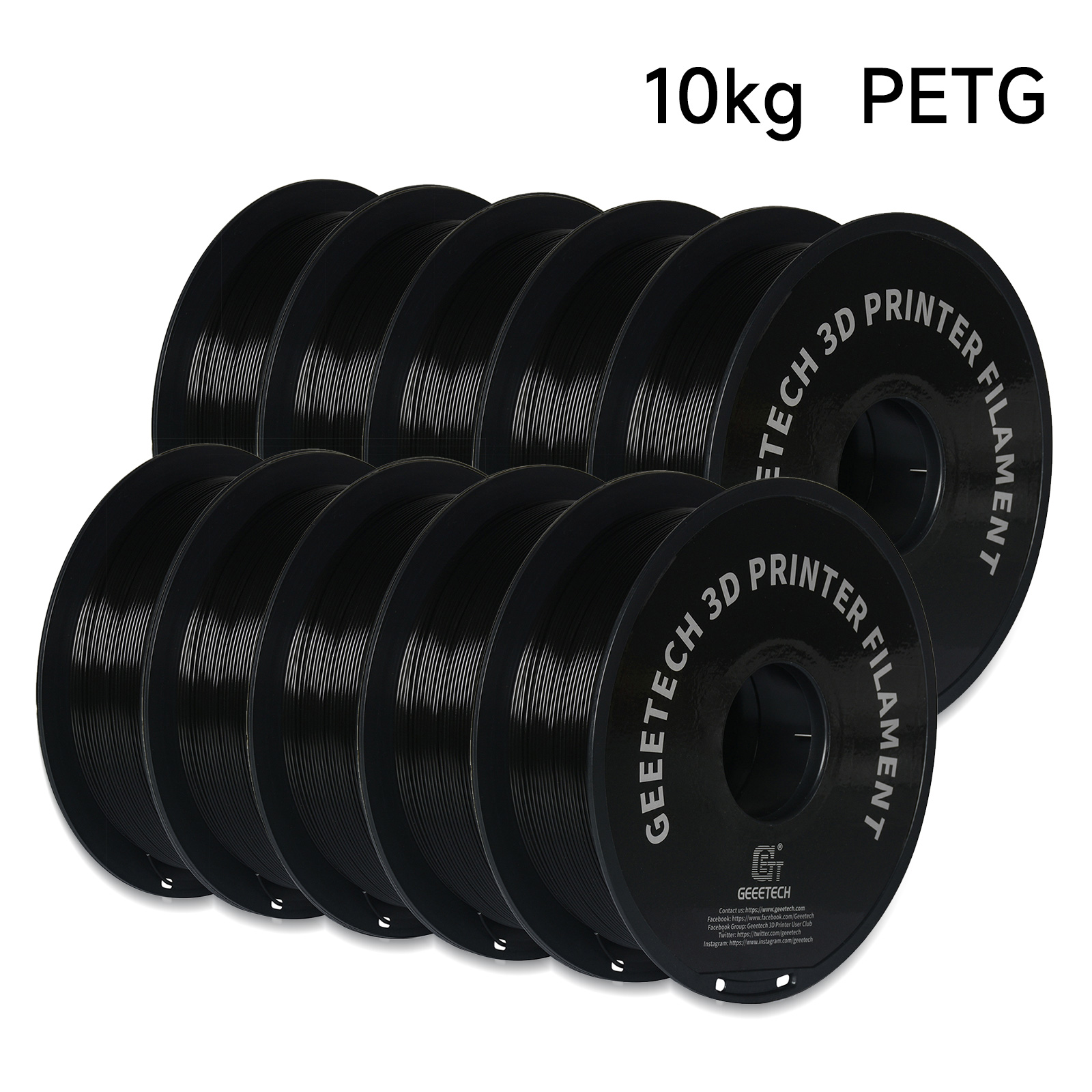 GEEETECH 10Kg In One Box Matte - Filament 1.75 review and price